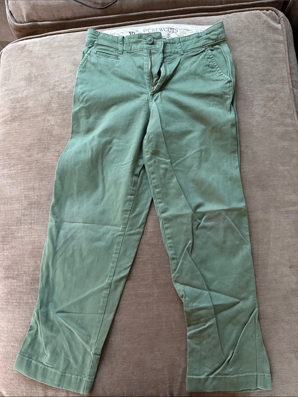 J. Crew Mint Green Boy’s Chino Jeans